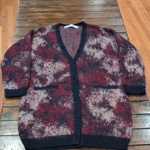 Alejandra Alonso Rojas Mohair Wool Cardigan One Size